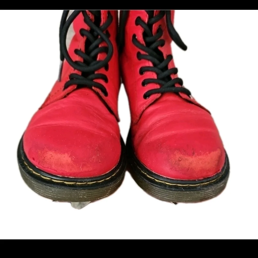 Dr. Martens Youth Red 1460 8-Eye Classic Leather Iconic Durable Combat Boot 3